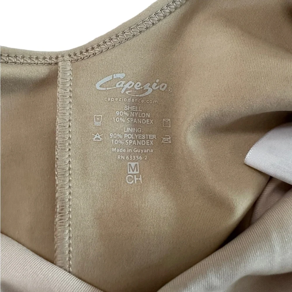 Capezio Nude Leotard Bodysuit Size Medium